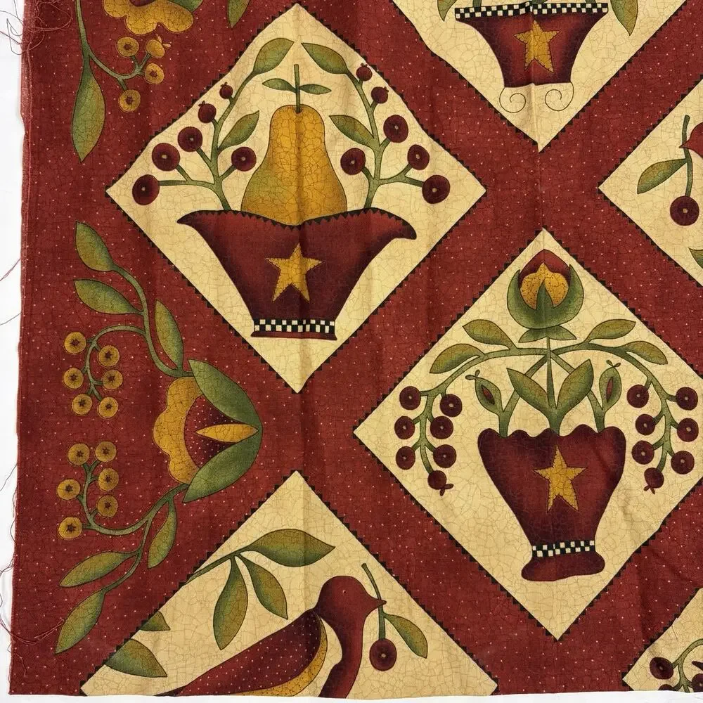 ABUNDANCE by Kathy Schmitz For Moda Pattern 5890 Cotton Fabric Panel 5/8 Yard